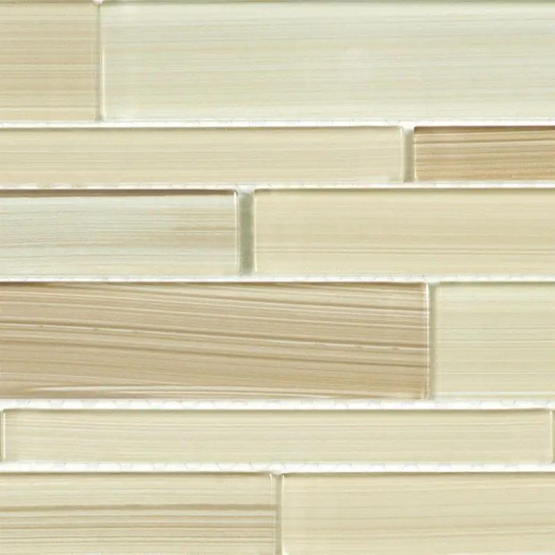 Anatolia - Glass Random Strip Mosaic Fusion Sand 12" x 12"