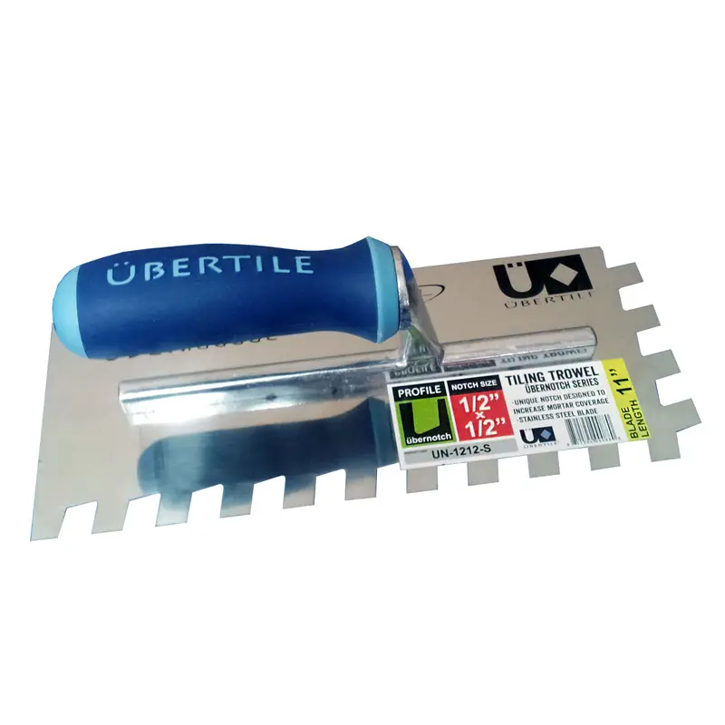 Übertile - Ubernotch Notched Trowel Pro 4" x 11" Steel 1/2" x 1/2"