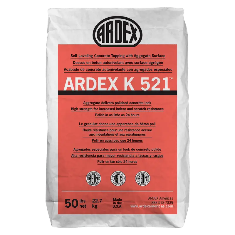 Ardex - K 521 Self-Leveling Concrete Topping with Aggregate Surface - 50 lb