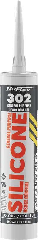 Nuco NuFlex 302 General Purpose Silicone Sealant Mid Brown - Cartridge 300 ml