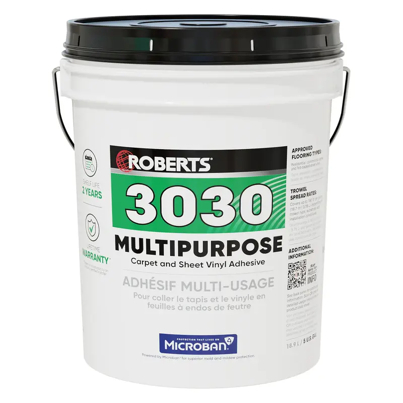 Roberts - Multipurpose Carpet and Sheet Vinyl Adhesive - 18.9 L / 5 Gal