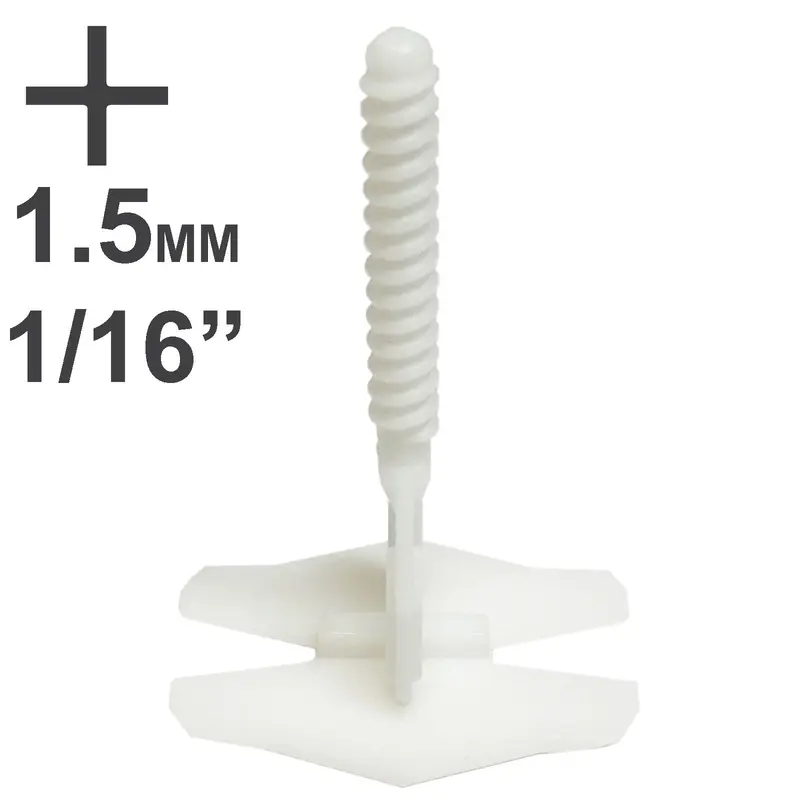 Übertile - Tile Leveling Spacer Cross 1/16" (1.5 mm) (Pack of 100)