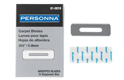 Crain Regular-Duty Slotted Carpet Razor Blades 3-15/16" x 3/4" x 2-1/4" for no. 124-301-302 (Pack of 50)