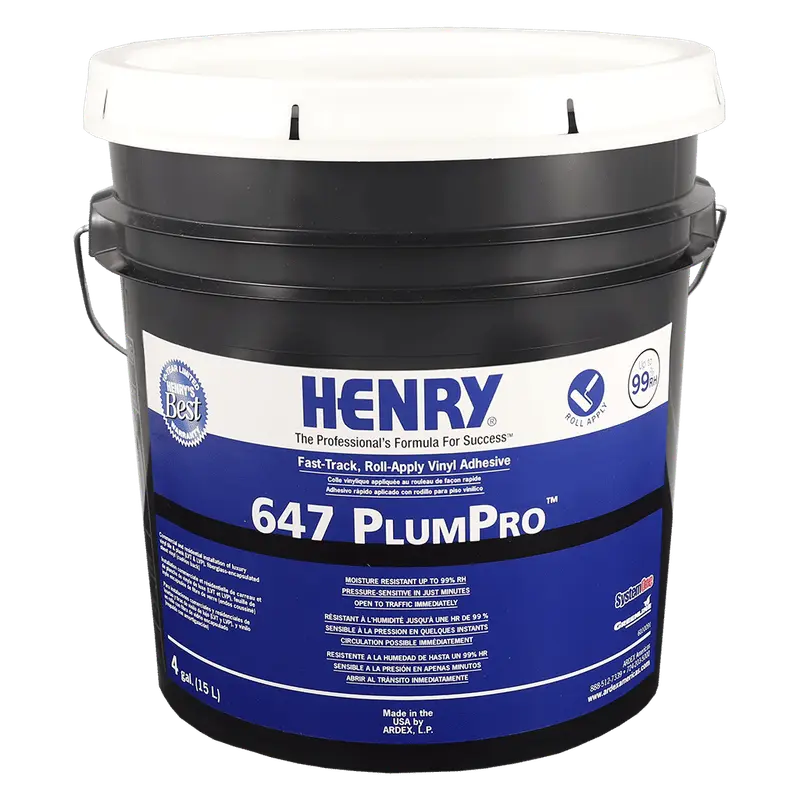 Henry - 647 PlumPro Roll-Apply Vinyl Flooring Adhesive - 15.14 L