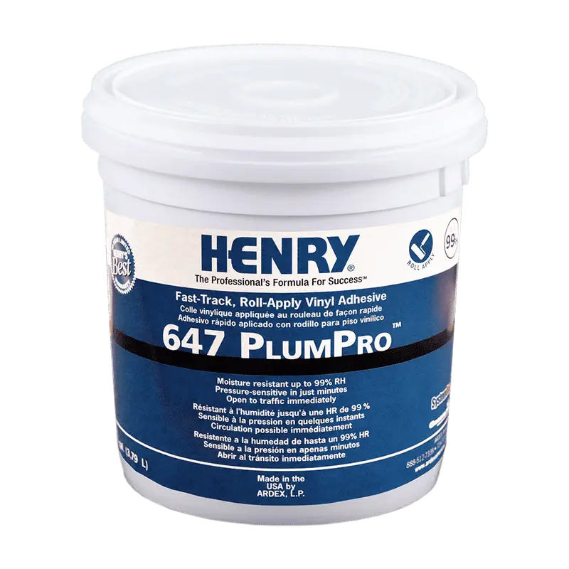 Henry - 647 PlumPro Roll-Apply Vinyl Flooring Adhesive - 3.78 L