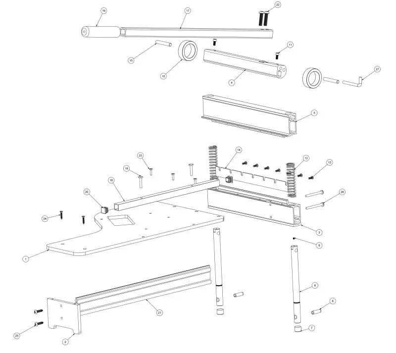Marshalltown - Replacement Handle 1" x 1" x 23-1/2" for 29305 and 32628