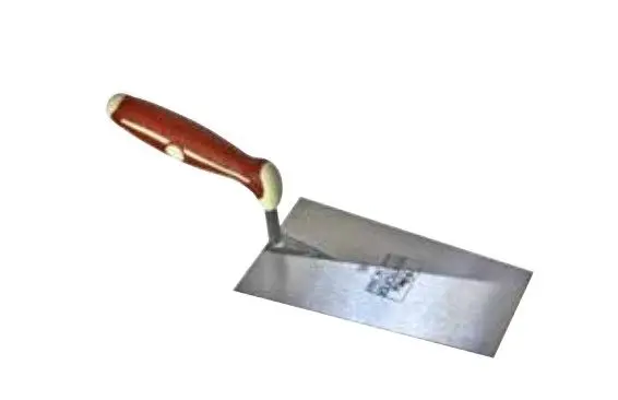 Raimondi Square Point Trowel with Anti-slip Rubber Handle and Finger Guard 6-9/32"
