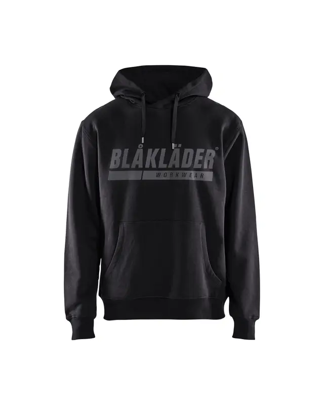 Blaklader Hooded Sweatshirt With Print Black Profile - Size M