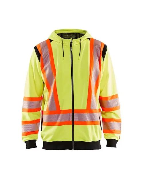 Blaklader Sweatshirt High Visibility Yellow Size XL
