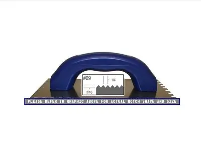Barwalt V-Notched Trowel Economy 1/4" x 3/16"