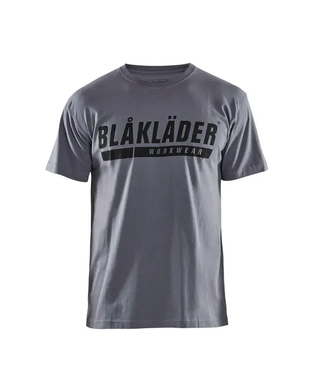 Blaklader Short Sleeve T-Shirt with Logo Grey X-Large