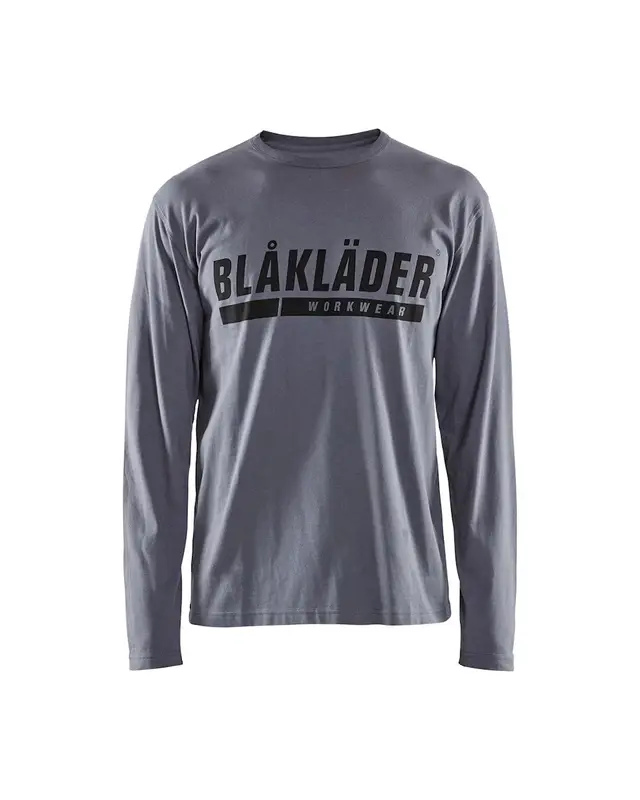 Blaklader Long Sleeve Branded T-Shirt #9400 Grey M