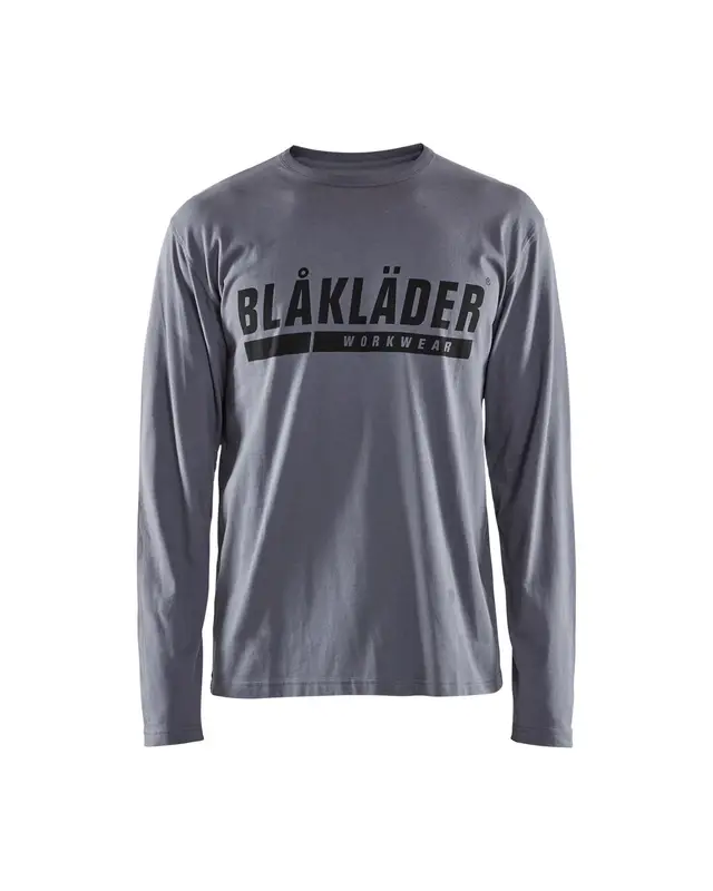 Blaklader Long Sleeve t-Shirt With Print Grey Profile - Size XL