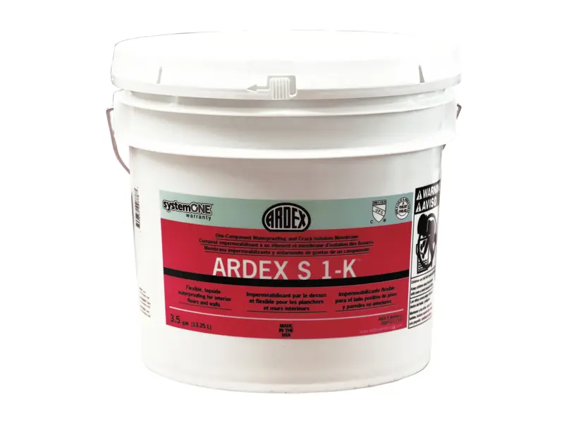 Ardex - S 1-K Waterproofing & Crack Isolation Membrane, Light Green - 3.5 gal