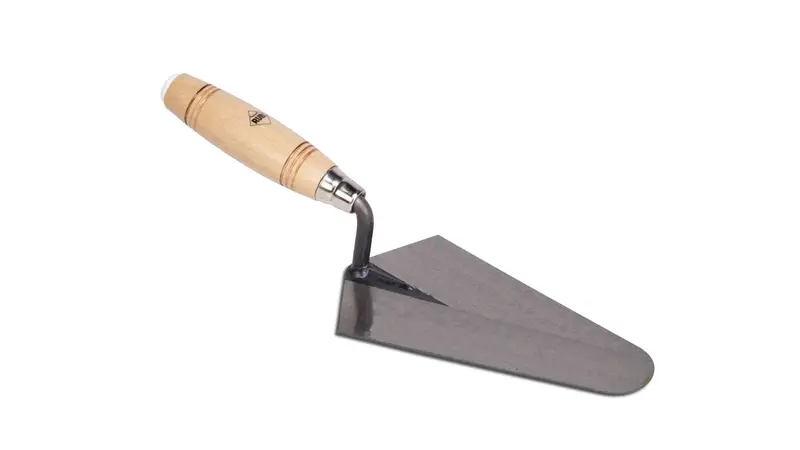 Rubi Brick Trowel PFM24 with Wooden Handle 4-3/8" x 7-7/8"