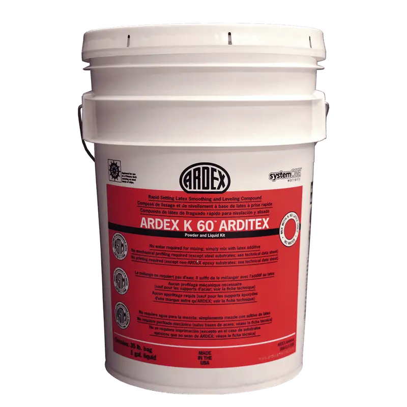 Ardex - Rapid Setting Latex Smoothing and Leveling Compound Kit K 60 ARDITEX