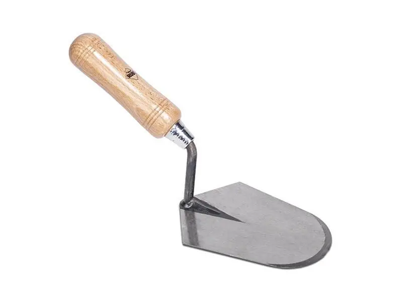 Rubi Brick Trowel PFM55 with Wooden Handle 4-1/2" x 6-1/2"