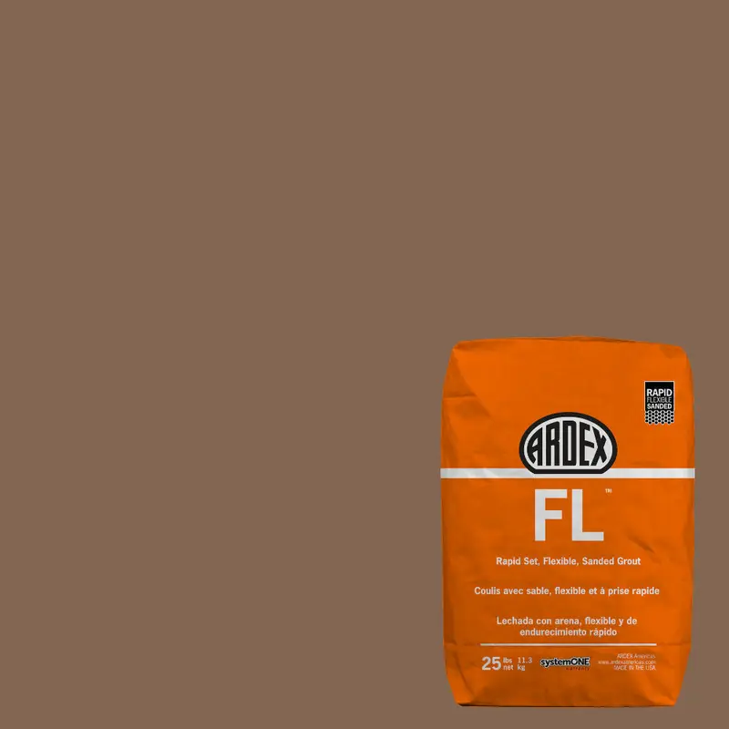 Ardex - FL Rapid-Set Flexible Sanded Grout - Kodiak Brown #47 - 25 lb