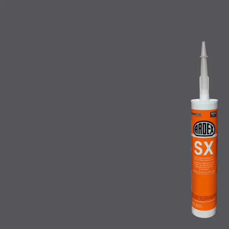 Ardex - SX 100% Silicone Sealant for Tile & Stone - Gunmetal #45 - 10.1 oz