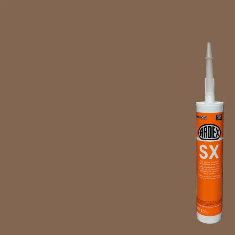 Ardex - SX 100% Silicone Sealant for Tile & Stone - Kodiak Brown #47 - 10.1 oz