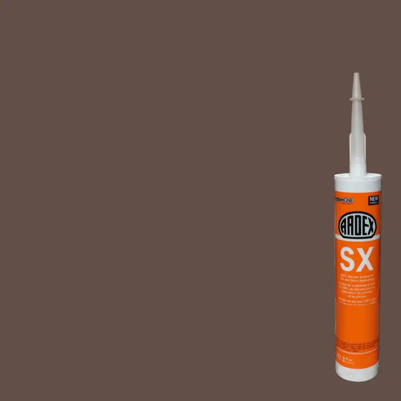 Ardex - SX 100% Silicone Sealant for Tile & Stone - Molasses #49 - 10.1 oz