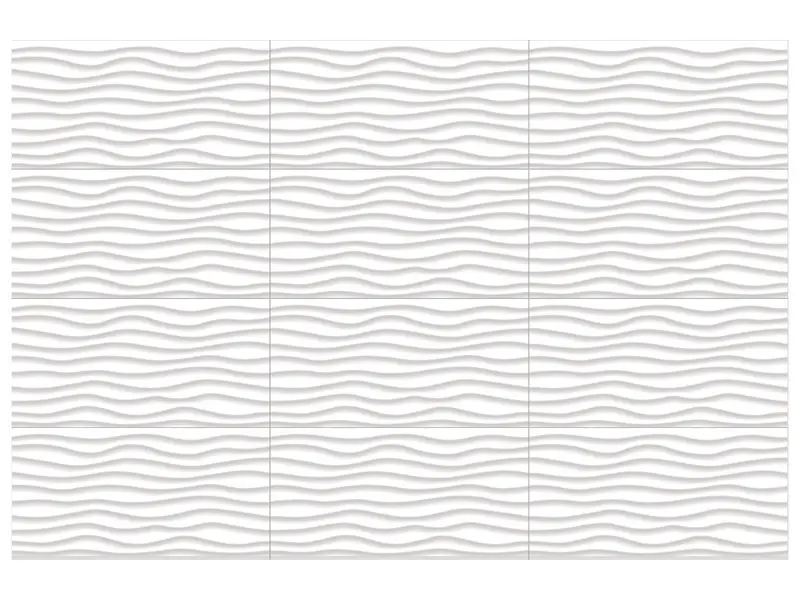 Anatolia - Wall Tile Linea White Oblique Glossy 12" x 24"