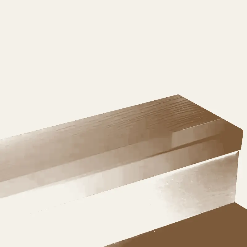 Angle Fit Rubber Stair Tread - BMNT 55 SQ Bamboo #55 Silver Grey No Insert 42"
