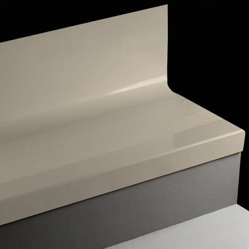 Angle Fit Rubber Stair Tread with Integrated Riser - BMNTR 24 SQ Bamboo #24 Grey Haze No Insert 42"