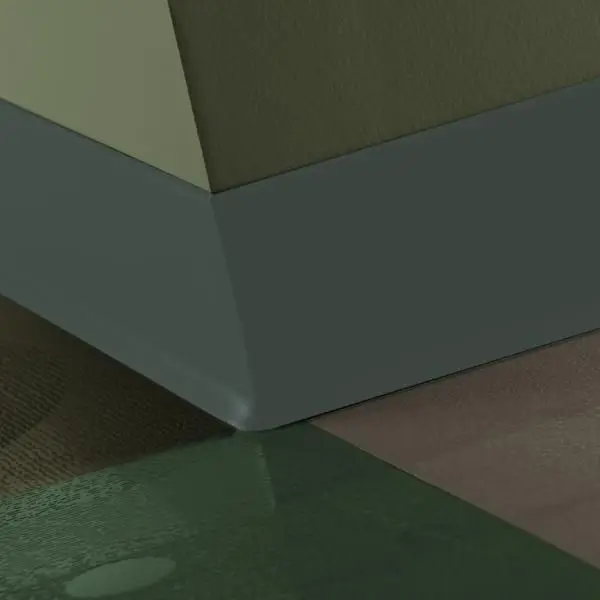 Tarkett - Baseworks Thermoset Rubber (Type TS) - TSB 86 TOE 2-1/2" #86 Hunter Green - Wall Base 120'