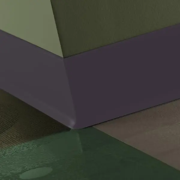 Tarkett - Baseworks Thermoset Rubber (Type TS) - TSB TG9 TOE 6" #TG9 Poetry Plum - Wall Base 100'