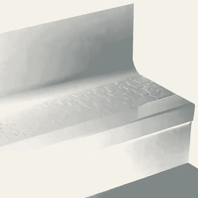 Angle Fit Rubber Stair Tread with Integrated Riser - CUBTR 28 SQ Cubis #28 Medium Grey No Insert 48"