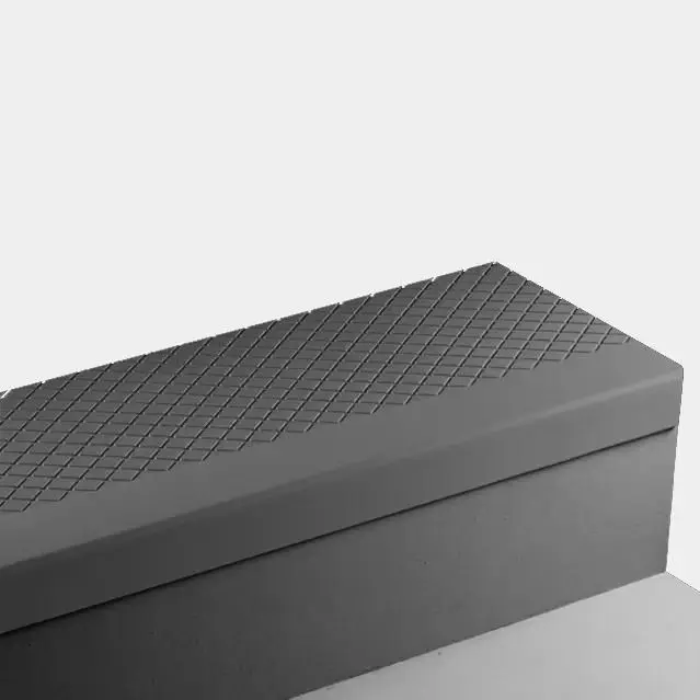 Angle Fit Rubber Stair Tread - CN 40 RD Diamond #40 Black No Insert 48"