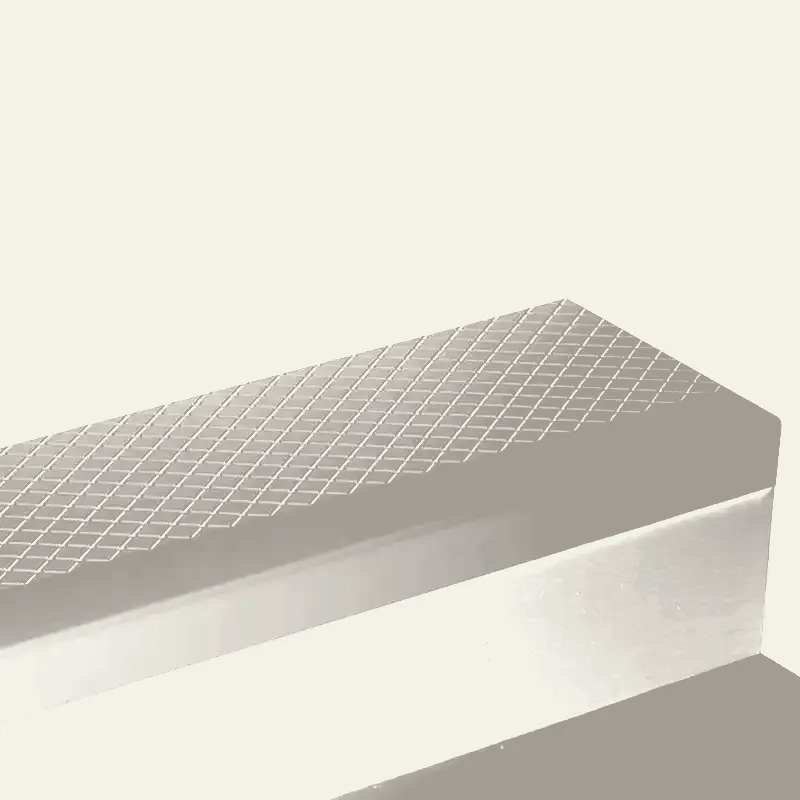 Angle Fit Rubber Stair Tread - CNN 55 SQ Diamond #55 Silver Grey No Insert 72"