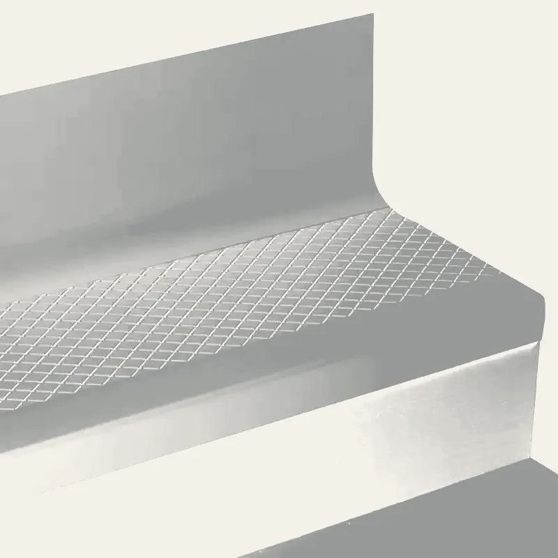 Angle Fit Rubber Stair Tread with Integrated Riser - CNNTR 38 SQ Diamond #38 Pewter No Insert 36"