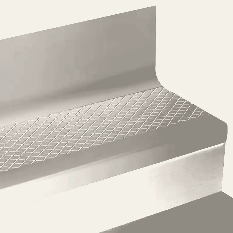 Angle Fit Rubber Stair Tread with Integrated Riser - CNNTR 32 SQ Diamond #32 Pebble No Insert 48"