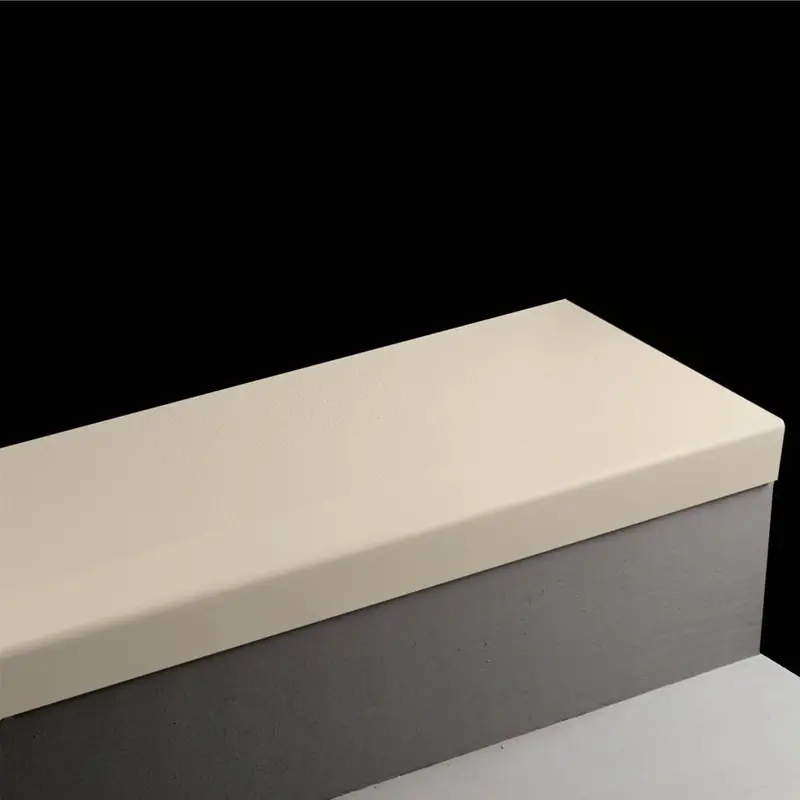 Angle Fit Rubber Stair Tread - HMNT 22 SQ Hammered #22 Pearl No Insert 48"