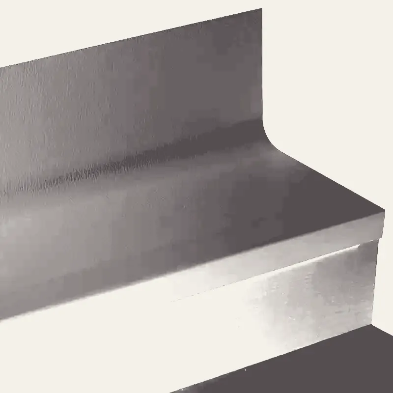 Angle Fit Rubber Stair Tread with Integrated Riser - HNTR 47 SQ Hammered #47 Brown No Insert 96"