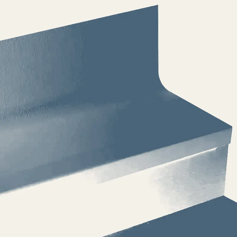 Tarkett - Angle Fit Rubber Stair Tread with Integrated Riser - HNTR 84 SQ Hammered #84 Blue Jeans No Insert 108"