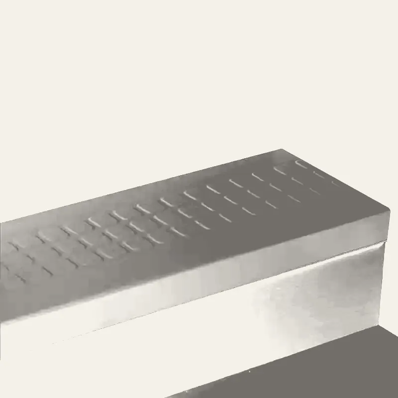 Angle Fit Rubber Stair Tread - RNSQ VF4 SQ Raised Square Speckled #VF4 Husk No Insert 42"