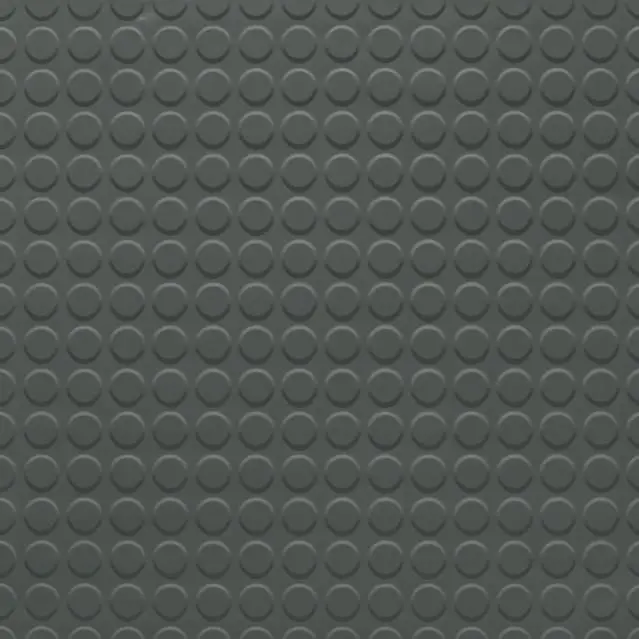 Tarkett - Rubber Tile Solid Color RT 86 1/8 RD 24X24 Raised Round #86 Hunter Green - 24" x 24"