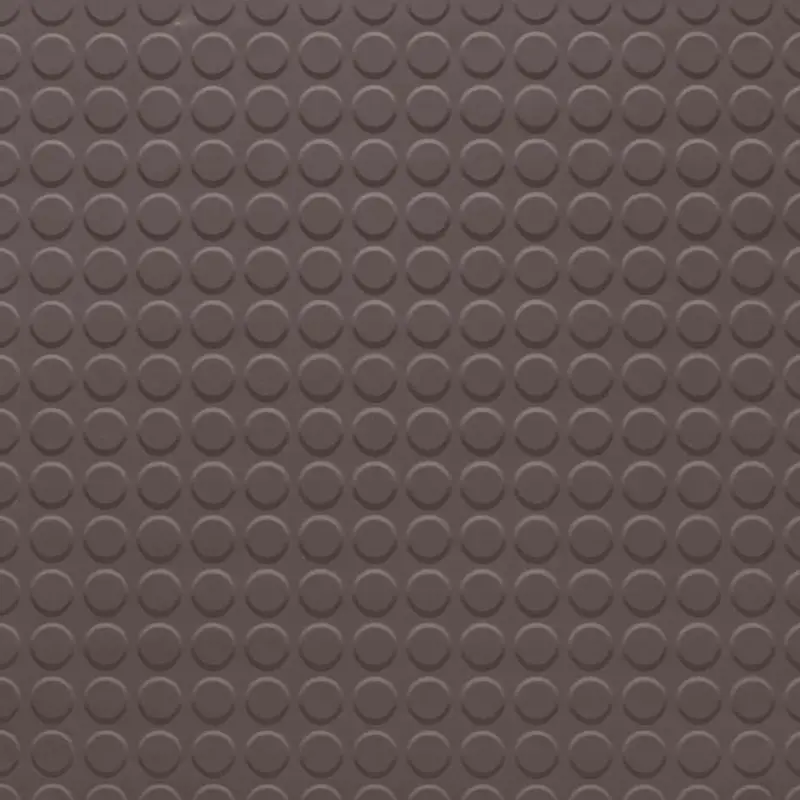 Tarkett - Rubber Tile Solid Color RT 132 1/8 RD 24X24 Raised Round #132 Espresso - 24" x 24"
