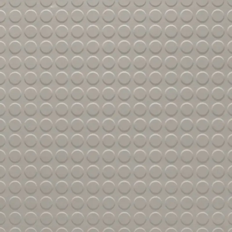 Tarkett - Rubber Tile Solid Color RT 27 1/8 RD 24X24 Raised Round #27 Mist - 24" x 24"