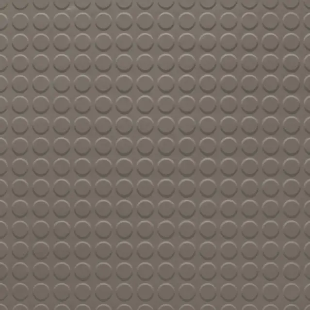 Tarkett - Rubber Tile Solid Color RT 281 1/8 RD 24X24 Raised Round #281 Grizzly - 24" x 24"