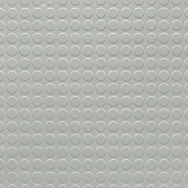 Tarkett - Rubber Tile Solid Color RT TG1 1/8 RD 24X24 Raised Round #TG1 Snowbound - 24" x 24"
