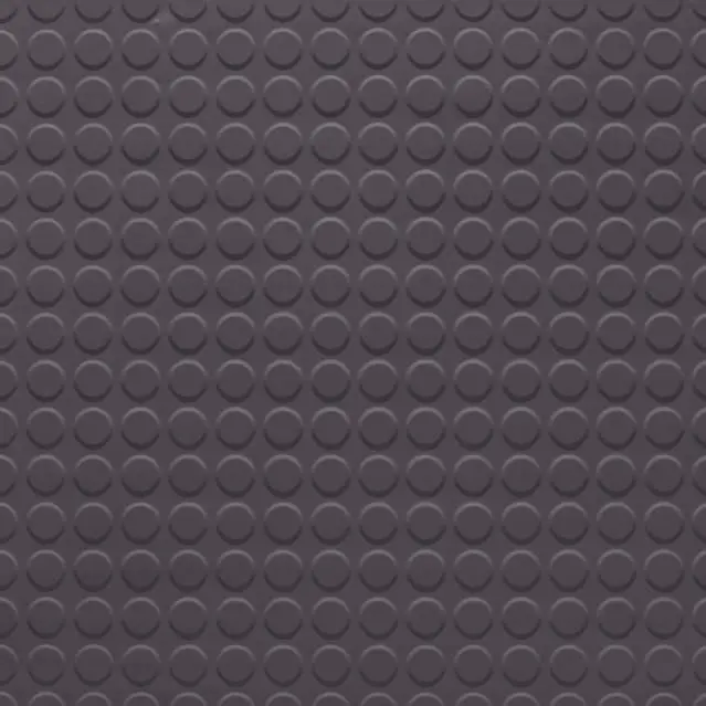 Tarkett - Rubber Tile Solid Color RT TG9 1/8 RD 24X24 Raised Round #TG9 Poetry Plum - 24" x 24"