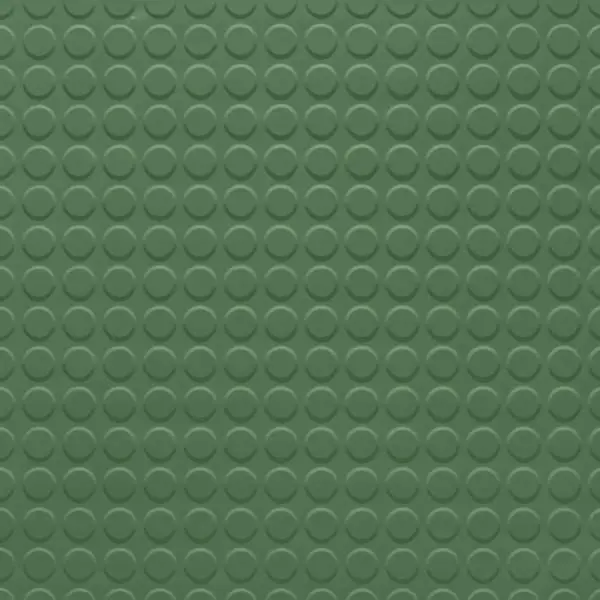 Tarkett - Rubber Tile Solid Color RT VL8 1/8 RD 24X24 Raised Round #VL8 Grinch - 24" x 24"