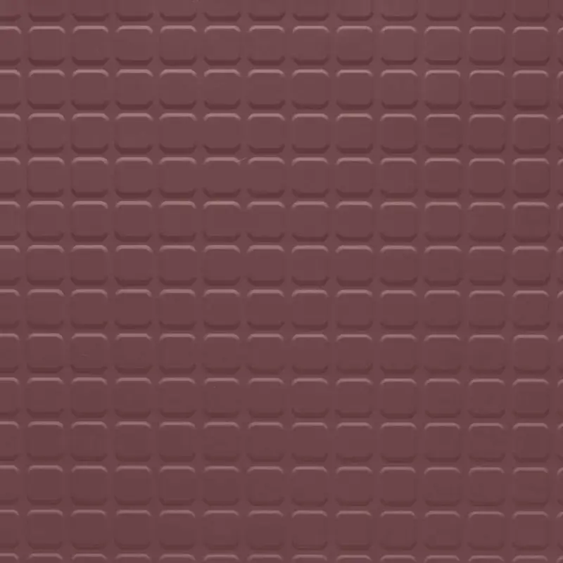 Tarkett - Rubber Tile Solid Color RT 163 1/8 SQ 24X24 Raised Square #163 Salsa - 24" x 24"