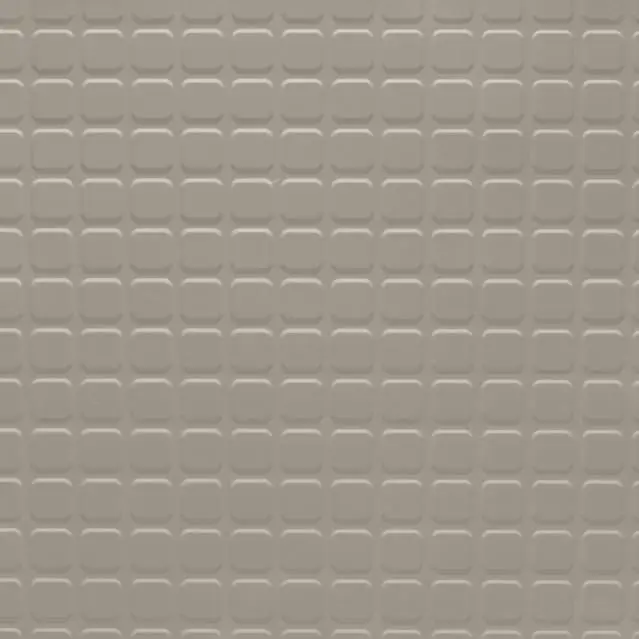 Tarkett - Rubber Tile Solid Color RT 22 1/8 SQ 24X24 Raised Square #22 Pearl - 24" x 24"