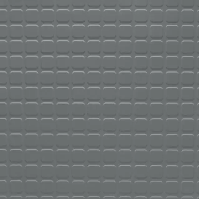 Tarkett - Rubber Tile Solid Color RT 28 1/8 SQ 24X24 Raised Square #28 Medium Grey - 24" x 24"