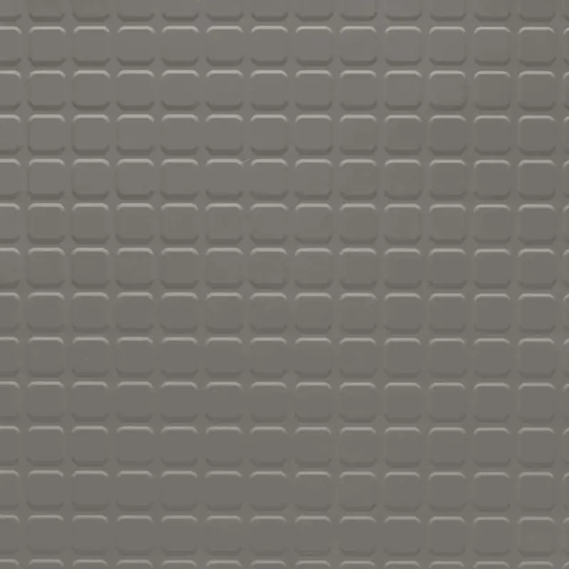 Tarkett - Rubber Tile Solid Color RT 32 1/8 SQ 24X24 Raised Square #32 Pebble - 24" x 24"